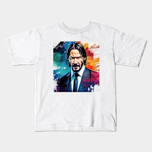 John Wick Fan Art 2024 Kids T-Shirt
